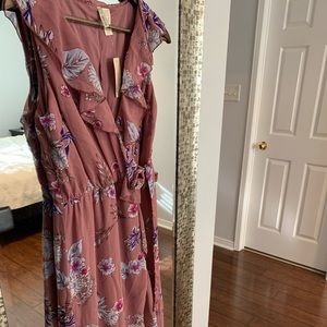 Maxi , wrap dress with tags